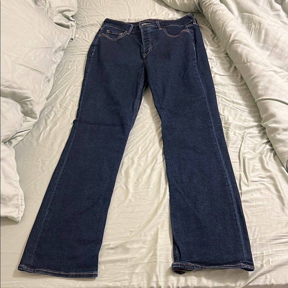 Old Navy Blue Flare Wide Leg Jeans